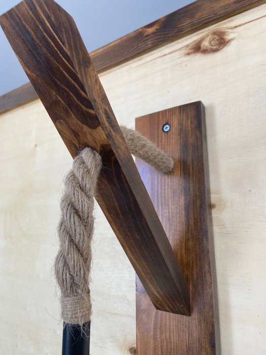 Opviq Aplique de Pared de Pino Macizo en Nogal